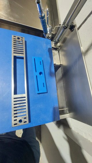 Mesa de preparación para pescadería