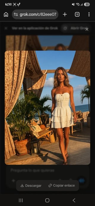 Vestido Corto Blanco con Volantes