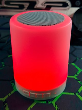 Altavoz Bluetooth Lampara LED Tactil Radio FM RGB