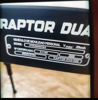 Patinete Eléctrico Smartgyro Raptor Dual Evo LR,