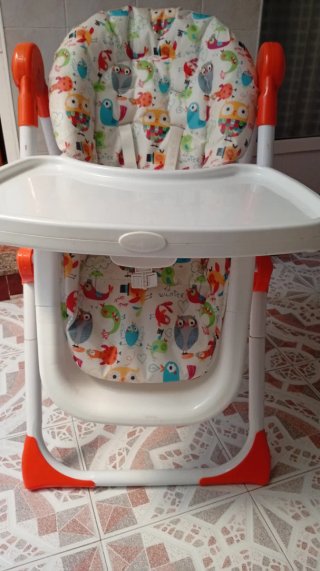 Trona para bebé con estampado de búhos