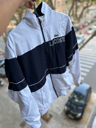Chaqueta Lacoste Blanca y Negra