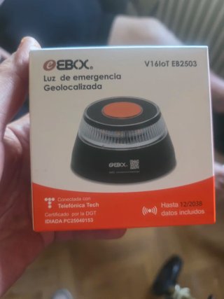 Valiza V16 EBox geolocalizada. Certificada DGT