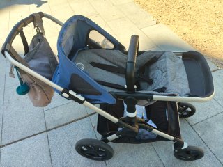 Bugaboo Fox Gris con Capota Azul