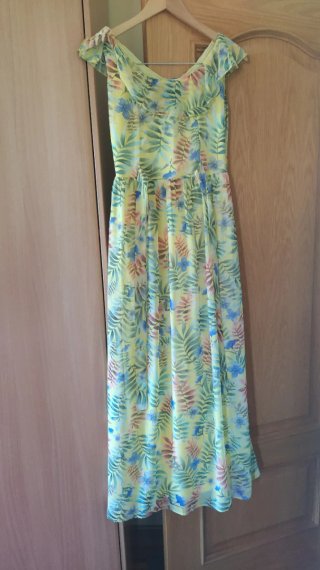 Vestido Largo Estampado Floral