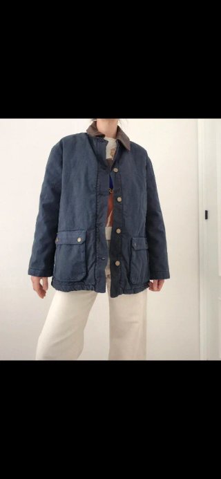 Parka Zara azul Talla L