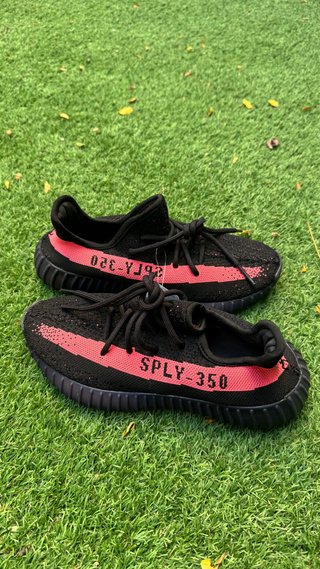 Adidas Yeezy 350 SPLY-350 Negro/Rojo
