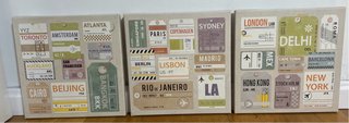 Cuadros Decorativos Billetes de Viaje