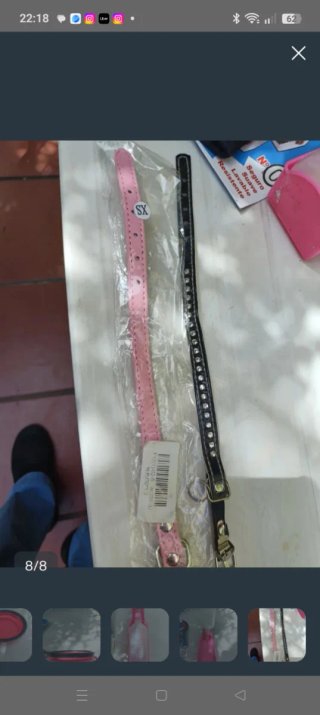 Collar para perro/gato rosa