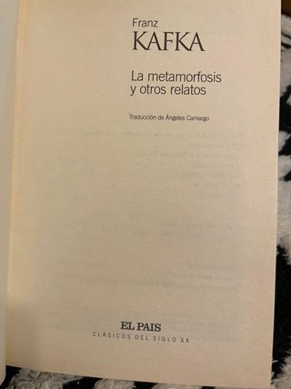 La metamorfosis y otros relatos. Kafka 2002