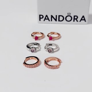 Lote de 3 pares de pendientes Pandora