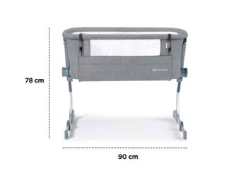 Cuna colecho Kinderkraft gris