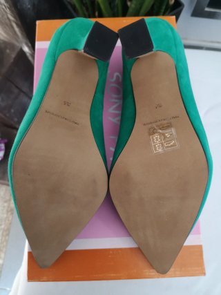 Sapatos de Salto Alto Verdes Tam. 36 - Novos