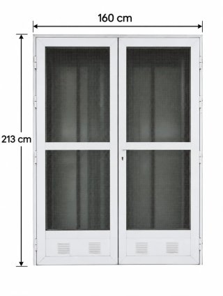 Puertas de aluminio 160x213 cm