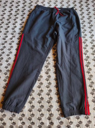 Pantalón de Chándal Adidas Gris y Rojo