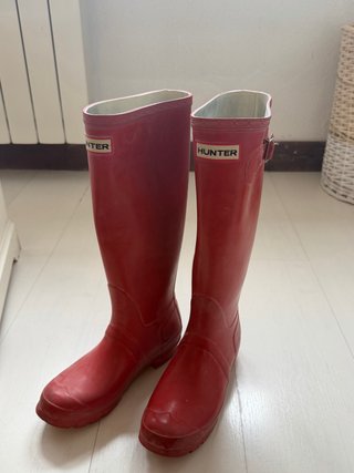 Botas de agua Hunter rojas