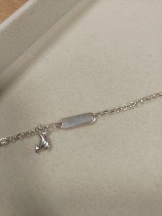 Pulsera infantil plata ley 925 con delfín