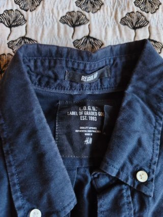 Camisa H&M Azul Talla M