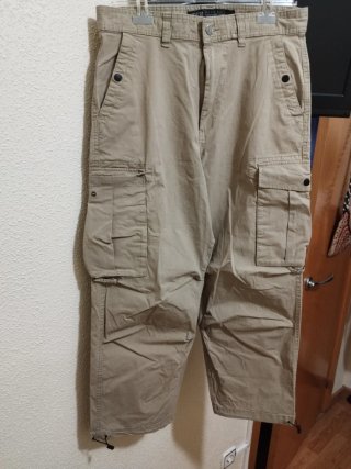 Pantalón cargo beige hombre Talla M