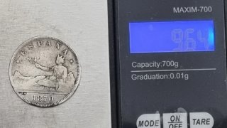 Moneda 2 pesetas 1870 plata