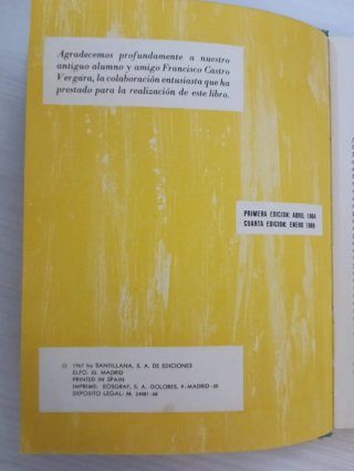 Libro retro antiguo de 1967