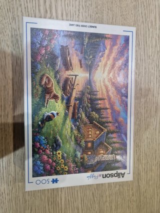 Puzzle Alipson 500 piezas - Sunset Over the Lake