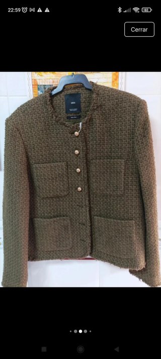 Chaqueta MNG verde oliva Talla XL
