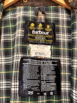 Barbour Border Verde Oliva C46/117 Vintage