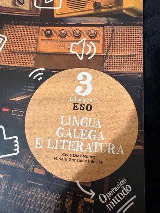 Libros gallego 3 de la eso anaya, 1 y 2 trimestre