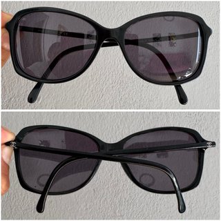 Chanel Gafas de Sol Vintage Negras Mujer