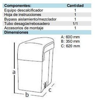 DESCALCIFICADOR KUBE 15L