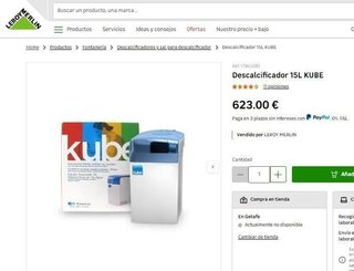 DESCALCIFICADOR KUBE 15L