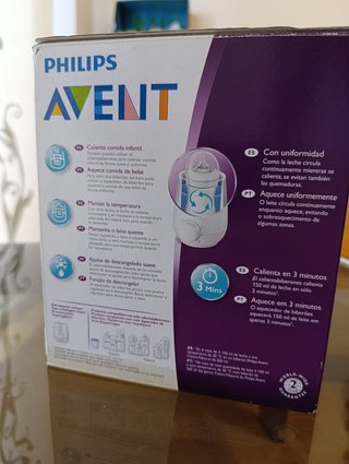 Calientabiberones Philips Avent con caja
