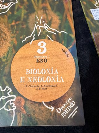 Libros 3 de la eso bioloxia anaya, 1,2 y3trimestre