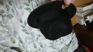 Sombrero Estilo Jazz de copa Pequeña Negro
