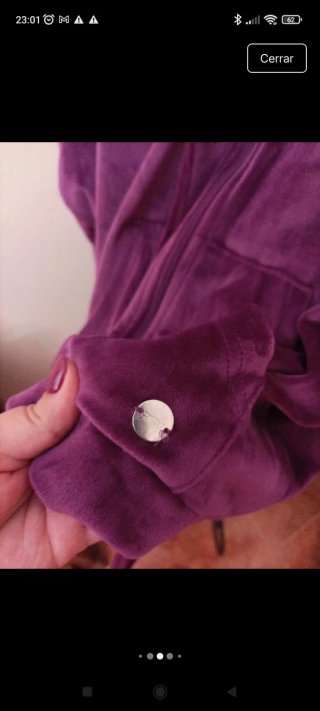 Chándal Terciopelo Morado Talla XXL