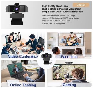 WebCam 2K 1400p con Micrófono · Nueva a estrenar