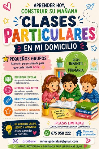 Clases de apoyo educativo y pedagógico