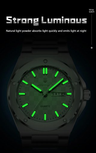 Reloj de Pulsera Plateado para Hombre