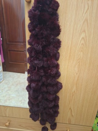 Bufanda pelo morado