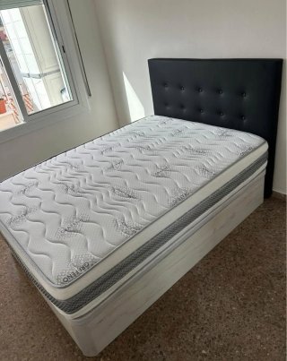 Cama con Colchón Confort y Descanso