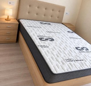 Cama con Colchón Confort y Descanso