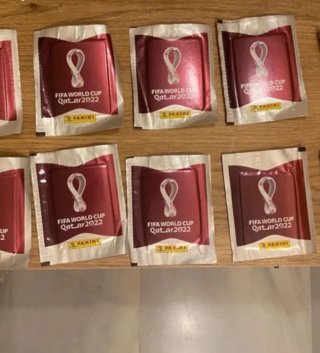 Lote de 5 Sobres Panini Mundial Qatar 2022