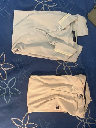 Polos Fred Perry Beige y Azul y scalpers TALLA 16