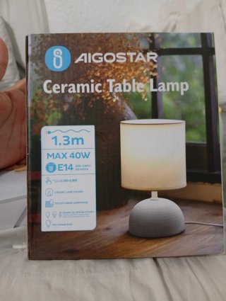 Lámpara de mesa cerámica Aigostar