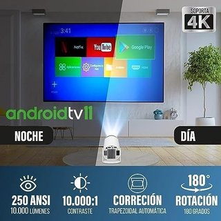 Proyector 4K Style 180 Grados 10000 lúm · Nuevo
