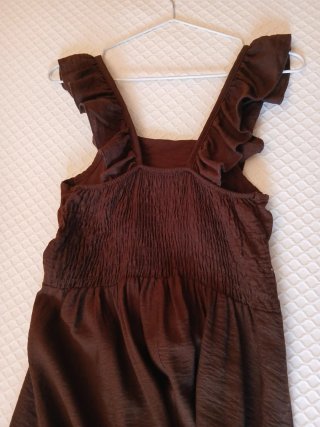 Vestido marron chocolate
