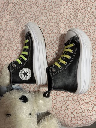 Zapatillas Converse Niña Negras y Verdes tallas 30