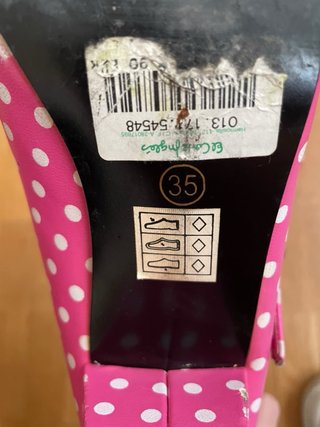 Zapatos Flamenca Tacon Ramirez Rosa Lunares T35