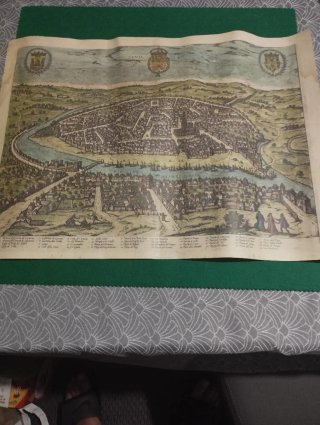 Mapa antiguo Sevilla siglo XVI